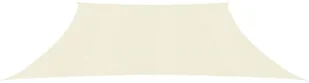 VidaXL Żagiel przeciwsłoneczny, 160 g/m, kremowy, 4/5x3 m, HDPE 311215 VidaXL - Parasole ogrodowe - miniaturka - grafika 3