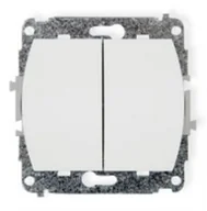 Wyłączniki światła i elektryczne - Karlik Trend biały łącznik świecznikowy WP-2 WP-2 - miniaturka - grafika 1