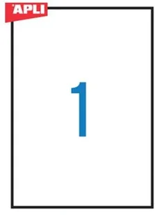 Apli Etykiety fluorescencyjne 210x297mm, prostokątne, pomarańczowe AP2879 - Etykiety do drukarek - miniaturka - grafika 4