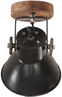 VidaXL Industrialne lampy ścienne/sufitowe 2 szt, czarne, 20x25 cm E27 320514  VidaXL - Lampy sufitowe - miniaturka - grafika 6