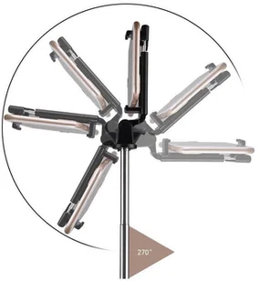 SEVERNO Kijek do selfie stick statyw tripod + pilot bluetooth TERRY-9622 - Selfie stick - miniaturka - grafika 13