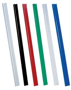 DONAU LISTWA ZACISKAJĄCA , PVC, A4, 8MM, DO 80 KARTEK, NIEBIESKA - Grzbiety do bindownic - miniaturka - grafika 4