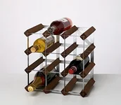 Pozostałe akcesoria barmańskie - Rta From Samuel Groves RTA from Samuel groves regał na wino na 12 butelek, 3 X 3 kieszenie, gebeizter sosna/ocynkowana stal WINE0543 - miniaturka - grafika 1
