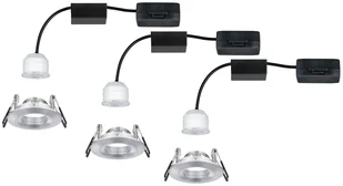 Paulmann Nova mini spot 3 szt. IP44 aluminium - Oprawy, klosze i abażury - miniaturka - grafika 4