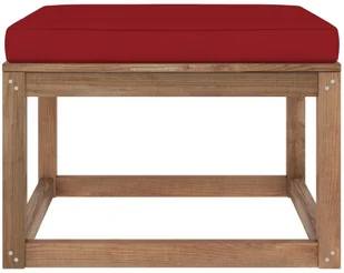 VidaXL Lumarko Podnóżek ogrodowy z poduszką w kolorze winnej czerwieni 3067269 VidaXL - Pufy i podnóżki - miniaturka - grafika 2