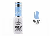 Lakiery hybrydowe - VICTORIA VYNN VICTORIA VYNN Kremowy Lakier Hybrydowy PURE kolor: 117 SKY BLUE 8ML VIC000104 - miniaturka - grafika 1