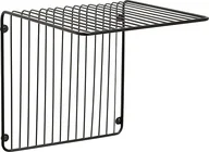 Półki do salonu - Hübsch Półka Hübsch czarna z prętów 940608 - miniaturka - grafika 1