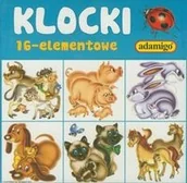 Klocki - Adamigo Klocki 16 elementowe niebieskie - miniaturka - grafika 1