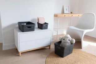 CURVER Pojemnik ażurowy INFINITY 11L ciemno-szary CURVER Recycled 245679 - Pudła i pojemniki do przechowywania - miniaturka - grafika 4