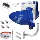 Anteny TV - Antena Digit Activa niebieska DVB-T/T2 MUX8 na 3tv - miniaturka - grafika 1