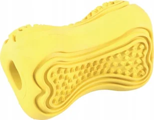 Zolux Zabawka kauczukowa Titan M żółta - Zabawki dla psów - miniaturka - grafika 3