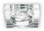 Lampy sufitowe - IDEAL LUX Oczko Sufitowe Blues Fi1 Square Transparente 114019 Wys. 13,0 Kpl = 3 Szt - miniaturka - grafika 1