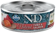 Mokra karma dla kotów - FARMINA FARMINA N&D Cat Natural Tuna & Salmon 80 g mokra karma dla kota - miniaturka - grafika 1