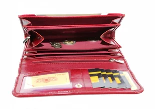 Wilmar (PL) Portfel Damski (PL) Suwak 16 cm Skóra Włoska WZÓR 1 - Portfele - miniaturka - grafika 7