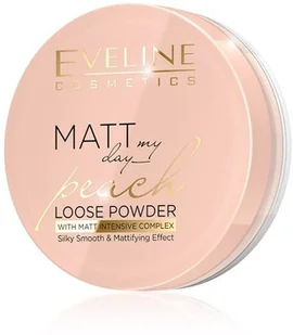 Eveline Eveline Matt My Day wygładzająco-matujący puder sypki Peach 6g - Bronzery i konturowanie twarzy - miniaturka - grafika 3