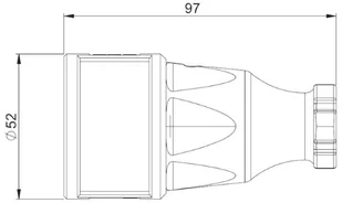 PCE POLSKA Gniazdo Przenośne 16A 3P 230V IP44 wkład z tworzywa, czarne - Osprzęt siłowy - miniaturka - grafika 2