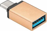 Adaptery i przejściówki - PremiumCord Premium Cord Adapter USB 3.1 złącze C/wtyczka - USB 3.0 A/gniazdo, złoty, OTG kur31-07 - miniaturka - grafika 1
