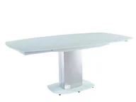 Stoły - Unique Vente Stół do jadalni rozkładany TALICIA - Szkło hartowane i metal - Dla 6 8 osób - Kolor biały - miniaturka - grafika 1