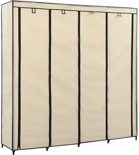 vidaXL vidaXL Szafa z 4 przegrodami, kremowa, 175 x 45 x 170 cm - Szafy - miniaturka - grafika 2