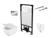 Stelaże i zestawy podtynkowe do WC - Deante ANEMON ZERO Zestaw podtynkowy Rimless do WC 6w1 CDZS6ZPW CDZS6ZPW - miniaturka - grafika 1