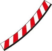 Samochody i pojazdy dla dzieci - Carrera Wewnętrzne pobocze torów zakręt pochyły 3/30° 6 odcinek końcowy 2 - miniaturka - grafika 1