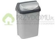 Kosze na śmieci - Keeeper Kosz na śmieci srebrny Roll Top 10l - miniaturka - grafika 1