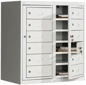Szafki biurowe - AJ Skrytki pocztowe naściennie 12 schowków 145744 - miniaturka - grafika 1