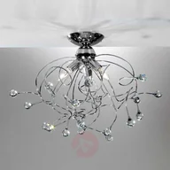 Lampy sufitowe - ONLI Lampa sufitowa Trilly chrom z kryształami, 3-pkt. - miniaturka - grafika 1