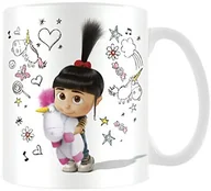 Filiżanki - Pyramid Filiżanka z motywem z Minionków: Agnes, gryzmoły i jednorożce 315 ml, ceramika, kolor biały AFMG24602 - miniaturka - grafika 1