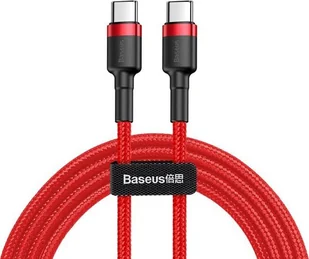 Baseus Kabel Cafule 2x USB-C QC 3A 2m PD red CATKLF-H09 - Kable USB - miniaturka - grafika 10