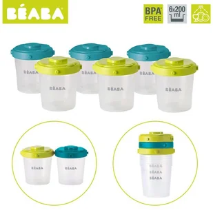 Beaba Pojemniki na żywność 6x200 ml - Akcesoria do karmienia Beaba Pojemniki na żywność 6x200 ml - Akcesoria do karmienia - miniaturka - grafika 5