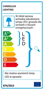 Candellux Oprawa stropowa SK-92 CH/TR - Oprawy, klosze i abażury - miniaturka - grafika 4