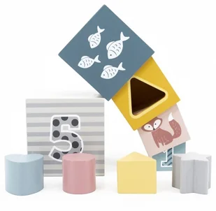 VIGA TOYS Klocki Drewniana Układanka Toys 44016 - Klocki VIGA TOYS Klocki Drewniana Układanka Toys 44016 - Klocki - miniaturka - grafika 6