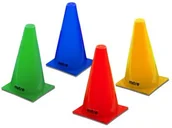 Piłka nożna - Mitre Sygnał Mini kapelusików, 22,9 cm, żółty/zielony/niebieski/czerwony, 4 sztuki A3008MUL-ONESZ - miniaturka - grafika 1