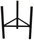 Kwietniki - Stojak na kwiaty Dijon 18x25 cm metalowy czarny loftowy - miniaturka - grafika 1