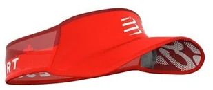 Compressport daszek ULTRALIGHT VISOR V2 czerwony - Czapki i chusty sportowe męskie - miniaturka - grafika 2