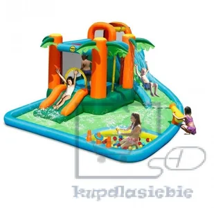 Basenowe centrum zabaw Sharks vodní skluzavka Oasis 7v1 BA022 - Baseny ogrodowe - miniaturka - grafika 2