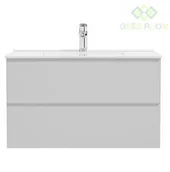 Umywalki - Oltens Vernal umywalka z szafką 80 cm szary mat 68001700 - miniaturka - grafika 1