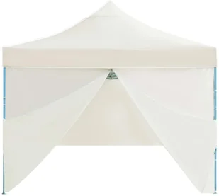 vidaXL Składany namiot z 8 ścianami bocznymi, 3 x 9 m, kremowy - Pawilony ogrodowe - miniaturka - grafika 17