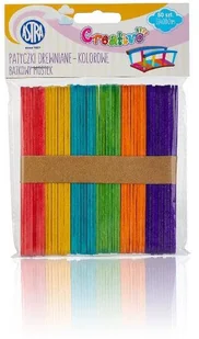 Astra Patyczki drewniane kolorowe 50szt. bajkowy mostek - Zabawki kreatywne Astra Patyczki drewniane kolorowe 50szt. bajkowy mostek - Zabawki kreatywne - miniaturka - grafika 2