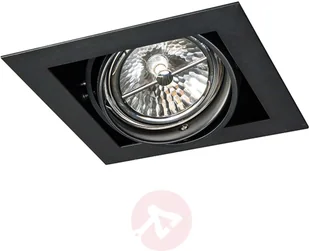 QAZQA Oprawa punktowa do wbudowania czarna AR111 regulowana - Oneon - Oprawy, klosze i abażury - miniaturka - grafika 3