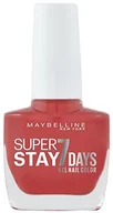 Lakiery do paznokci - Maybelline New York Make-Up Superstay Nail Polish Forever Strong 7 Days wykończenie żel lakier do paznokci/kolorowy lakier do paznokci z Ultra mocnym mocowanie bez lampy UV w nasyconym kolorze czerwon B09145 - miniaturka - grafika 1