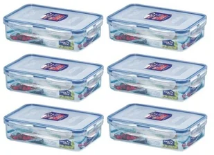 LOCK & LOCK 6 X pojemnik do przechowywania żywności Lock and Lock głośniki, prostokątna, 800 ML, Lunch Box, hpl816 - Pojemniki kuchenne LOCK & LOCK 6 X pojemnik do przechowywania żywności Lock and Lock głośniki, prostokątna, 800 ML, Lunch Box, hpl816 - Pojemniki kuchenne - miniaturka - grafika 1