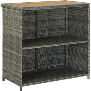 vidaXL 3-częściowy zestaw mebli barowych, polirattan, szary 313472 - Stoły z krzesłami vidaXL 3-częściowy zestaw mebli barowych, polirattan, szary 313472 - Stoły z krzesłami - miniaturka - grafika 14