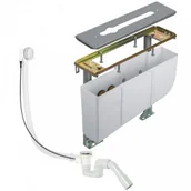 Stelaże i zestawy podtynkowe do WC - Kludi 7881205-00 blok montażowy do bat 3-otworowej komplet z 7108005-00) - miniaturka - grafika 1