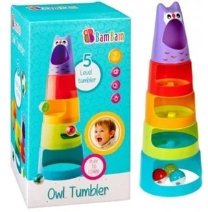 Bam Bam Aktywne Kubeczki Sowa WMBAMP0UC083564 - Zabawki sensoryczne - miniaturka - grafika 3
