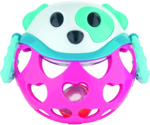 Canpol babies Canpol Interaktywna zabawka z grzechotką różowa - Gryzaki dla dzieci - miniaturka - grafika 3