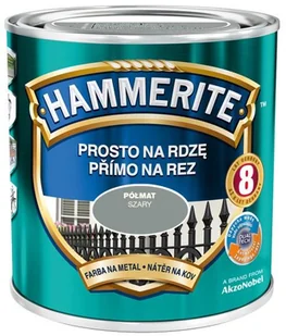 Akzo Nobel Farba Hammerite Prosto Na Rdzę szary półmat 700ml - Emalie - miniaturka - grafika 2