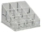 Kosmetyczki, organizery i kuferki - Fantasia Fantasia Stojak na pomadki i lakiery do paznokci, akrylowy, pusty, 11,5 x 11,5 cm - miniaturka - grafika 1