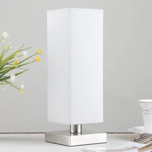 LINDBY Julina - materiałowa lampka nocna, szara - Lampy stojące - miniaturka - grafika 3